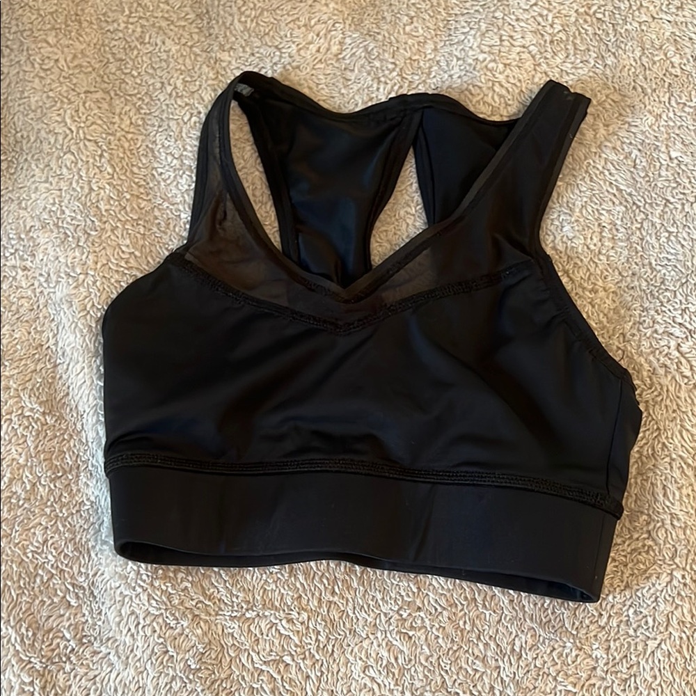 Girls Black Sports Bra